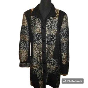 TravelSmith Wool Blend Long Coat Size Large